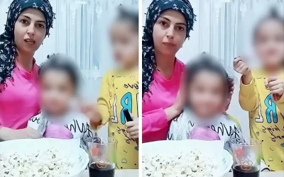 Makyaj videolarında çocuklarını kullanan kadına tepki