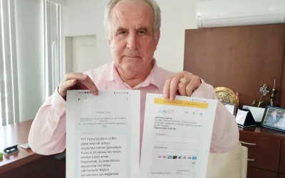 Kargo ücreti için 9 lira, dolandırıldığı miktar ise 54 bin lira oldu.