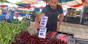Pazarcı: “Kiraza yazık, tanesi 10 TL” dedi, çarpıtıldı