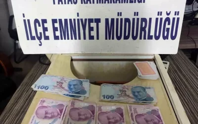 Hatay’da Kumar Operasyonu: 2 Bin TL ve Malzemelere El Konuldu
