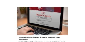 2025-2028 Ulusal Döngüsel Ekonomi Stratejisi ve Eylem Planı Hazır