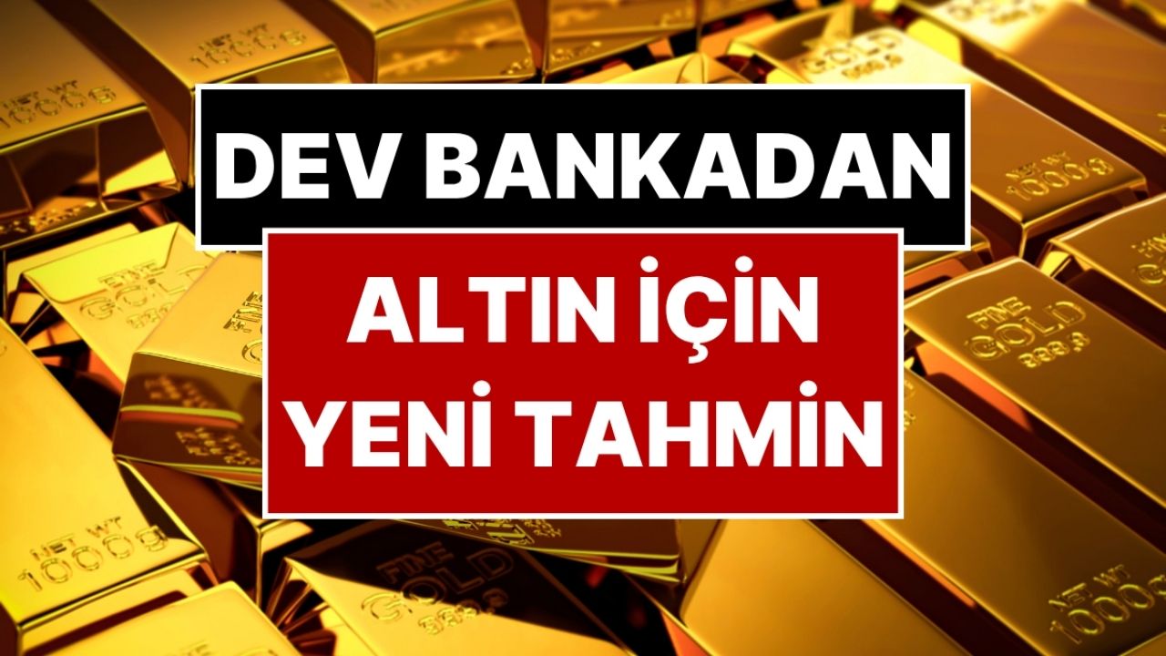 Altın yatırımcılarına kısa vadeli tahmin Dev bankanın öngörüsü