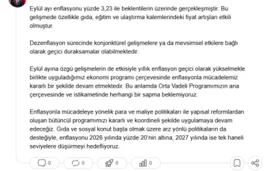 Cevdet Yılmaz: Enflasyonla Mücadele Kararlılığı
