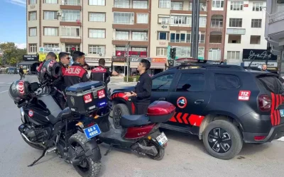 Ehliyetsiz Motosiklet Kullanımı Aksaray’da Cezalandırıldı