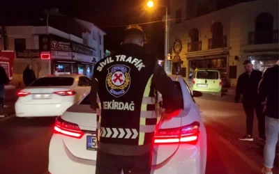 Tekirdağ’da Sarhoş Sürücüye 9 Bin TL Para Cezası