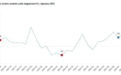 Ağustos’ta sanayi üretimi yıllık yüzde 7,1 arttı