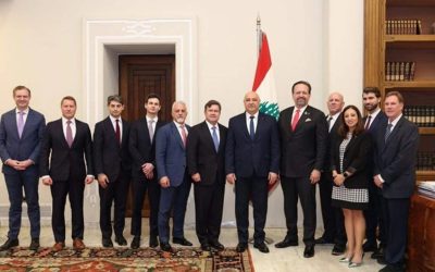 Lübnan Cumhurbaşkanı ABD Heyetiyle Ekonomi ve Güvenlik Görüşmesi Yaptı