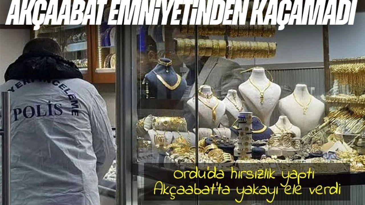 Ordu'da 2 Milyon TL Değerindeki Altın Çalındı, Şüpheli Tutuklandı
