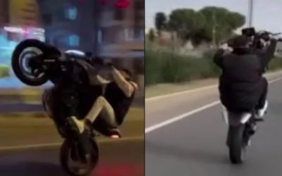 Sinop’ta Tehlikeli Motosiklet Akrobasisi Yapan Sürücüye 17 Bin TL Para Cezası