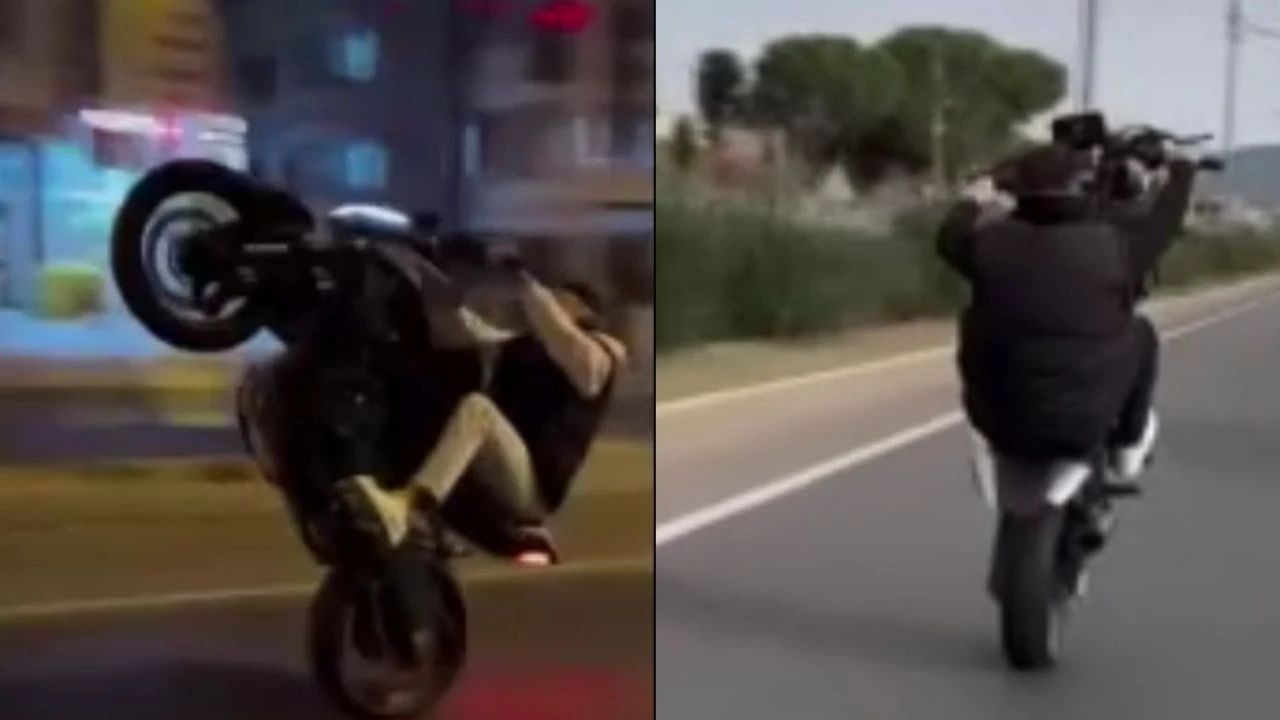 Sinop'ta Tehlikeli Motosiklet Akrobasisi Yapan Sürücüye 17 Bin TL Para Cezası