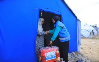 TDV, Gazze’de 5 Bin Battaniye Dağıttı